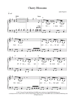 Cherry Blossoms by Andy Squyres - Sheet Music