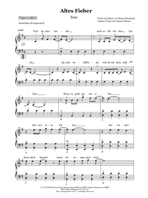 Altes Fieber [easy] by Popaccordion - Sheet Music