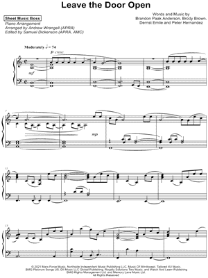 Leave the Door Open by Sheet Music Boss - Sheet Music