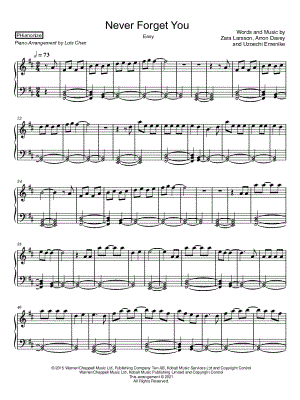 Never Forget You [easy]