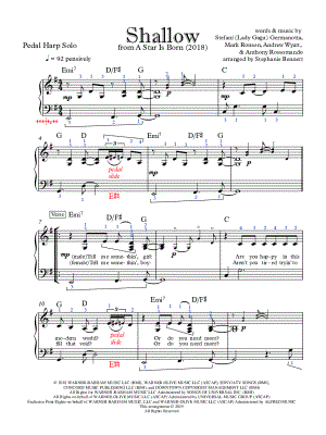 Shallow [pedal harp]