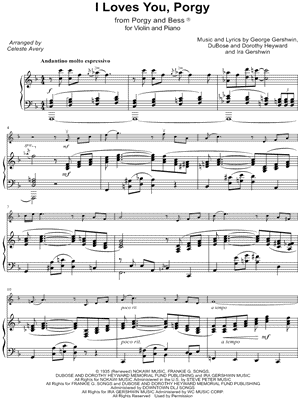 I Loves You Porgy - Violin & Piano