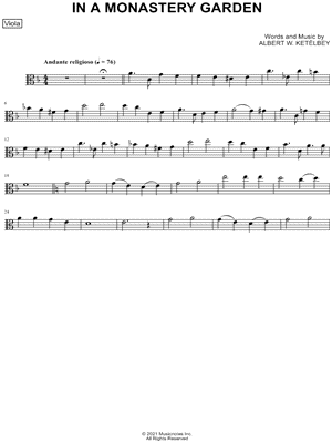 In a Monastery Garden - Viola