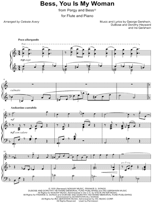 Bess, You Is My Woman Now - Flute & Piano