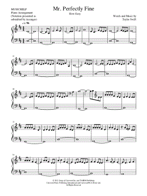 Mr. Perfectly Fine [slow easy] by MUSICHELP - Sheet Music