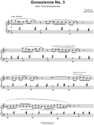 Gnossienne No. 3