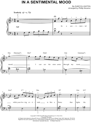 In a Sentimental Mood by Phillip Keveren - Sheet Music