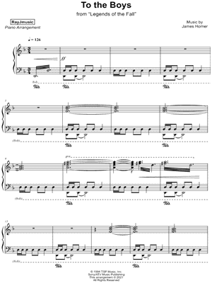 To the Boys by RayJmusic - Sheet Music