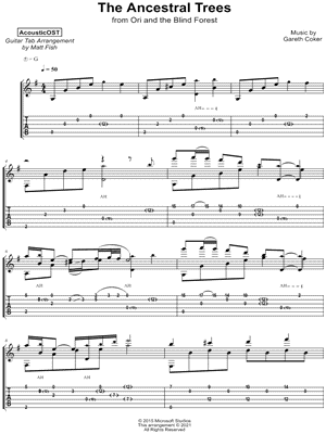 The Ancestral Trees by AcousticOST - Sheet Music