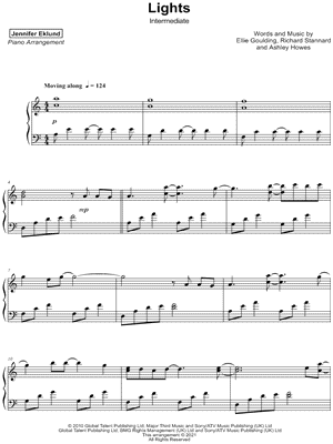 Lights [intermediate] by Jennifer Eklund - Sheet Music