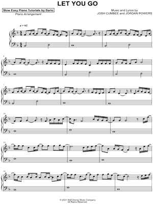 Let You Go [Slow Easy Piano Tutorial]