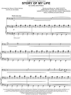 Story of My Life - Cello & Piano [easy] by The Piano Guys - Sheet Music