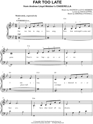 Far Too Late from Cinderella [2020] - Sheet Music