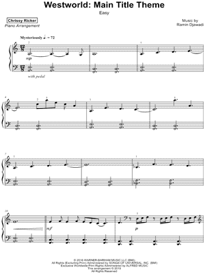 Westworld: Main Title Theme [easy] by Chrissy Ricker - Sheet Music