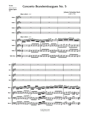 Brandenburg Concerto No. 5, BWV 1050