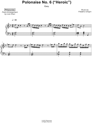 Polonaise No. 6 (Heroic) [easy]