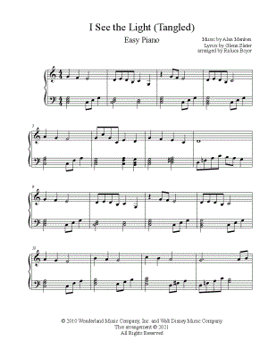 I See the Light [easy]