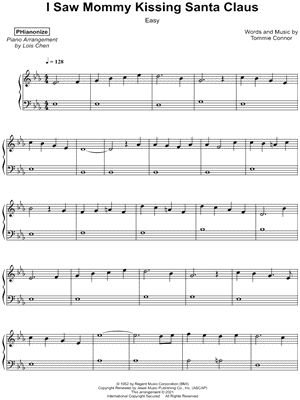 I Saw Mommy Kissing Santa Claus [easy]