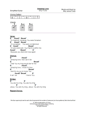 You Are My King (Amazing Love) by Simplified Guitar - Sheet Music