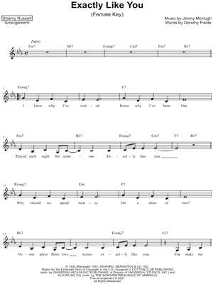 Exactly Like You [female key]