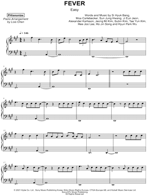 FEVER [easy] by PHianonize - Sheet Music