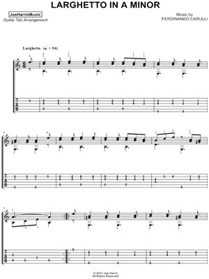 Larghetto in A Minor