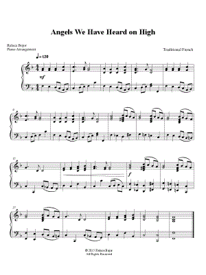 Angels We Have Heard on High [easy]