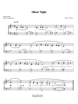 Silent Night [intermediate] by Raluca Bojor - Sheet Music