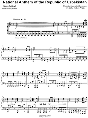 National Anthem of the Republic of Uzbekistan