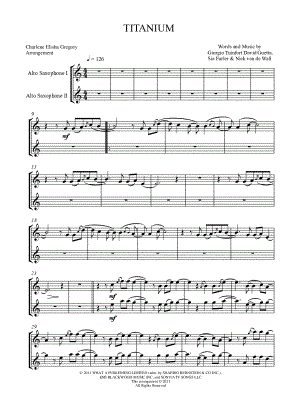 Titanium - Alto Saxophone Duet