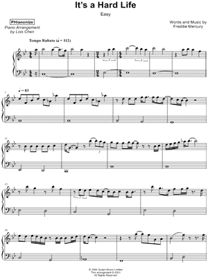 It's a Hard Life [easy]