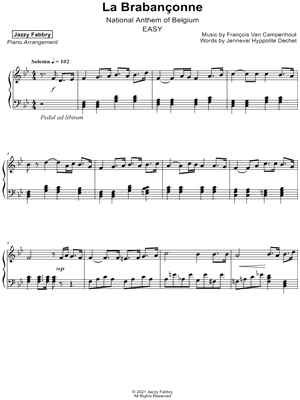 La Brabanconne (National Air of Belgium) [easy]