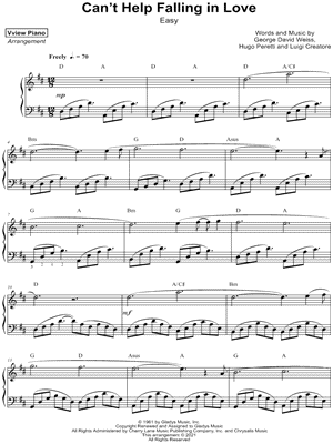 Can't Help Falling in Love [easy]