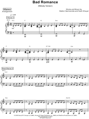 Bad Romance [melody version]