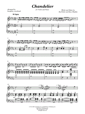 Chandelier - Violin & Piano