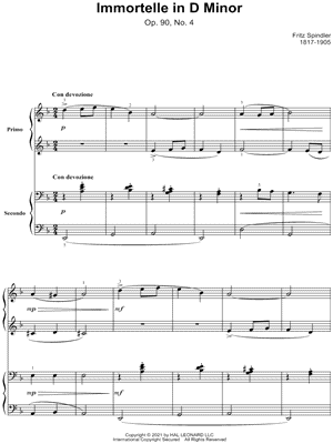 Immortelle in D Minor, Op. 90, No. 4