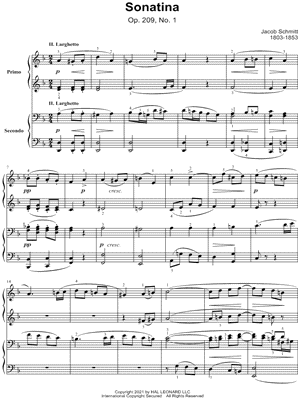 Sonatina, Op. 209, No. 1, II. Larghetto