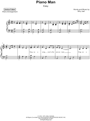 Piano Man [easy]