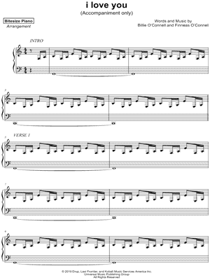 i love you [accompaniment only]