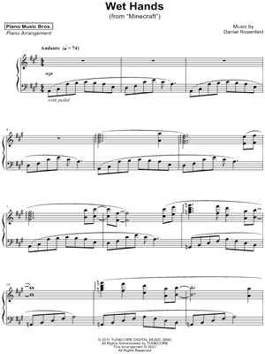 Wet Hands by Piano Music Bros. - Sheet Music