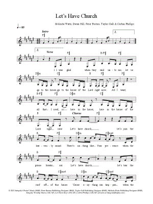 Let's Have Church by Thrive Worship - Sheet Music