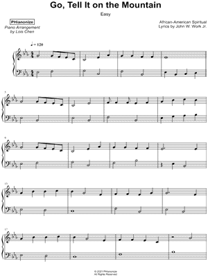 Go, Tell It on the Mountain [easy]