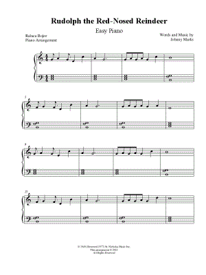 Rudolph the Red-Nosed Reindeer [easy]