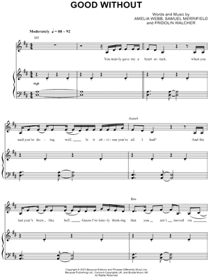 Good Without by Mimi Webb - Sheet Music