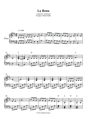La Rana by Traditional - Sheet Music