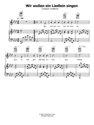 Wir wollen ein Liedlein singen