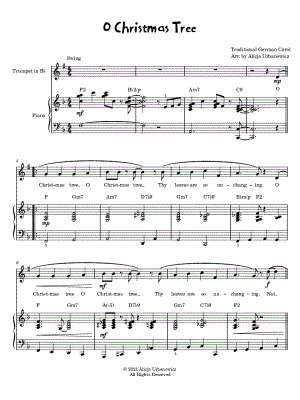 O Christmas Tree - Trumpet & Piano