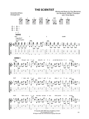 The Scientist by GuitarZero2Hero - Sheet Music