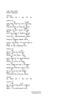 Come, Thou Fount of Every Blessing