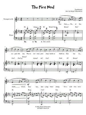 The First Noel - Trumpet & Piano